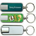 Rectangular Projection Key Chain - Black & White Projection Image